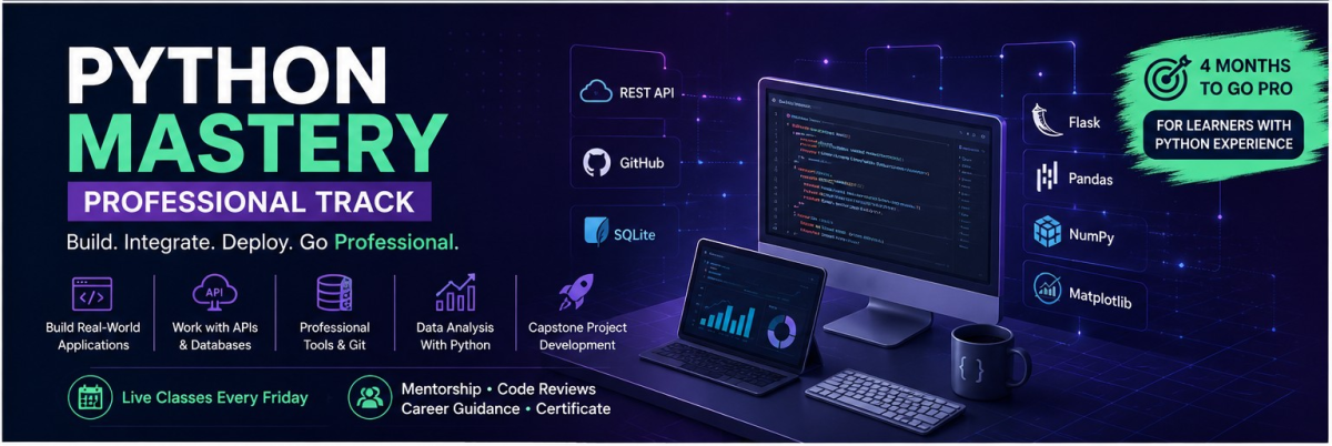 Python Mastery Mentorship (Professional)