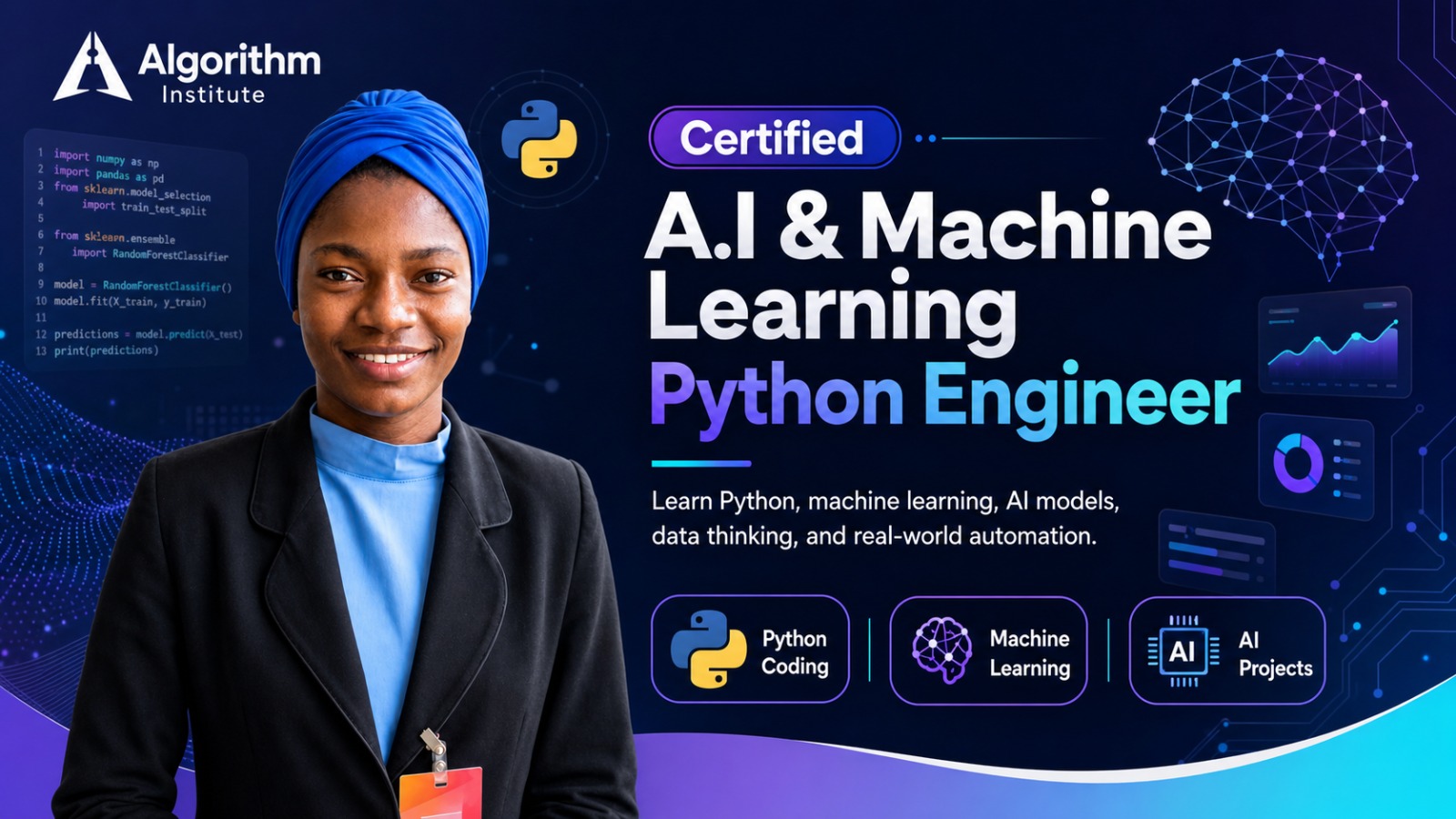 Certified A.I & Machine Learning Python Engineer